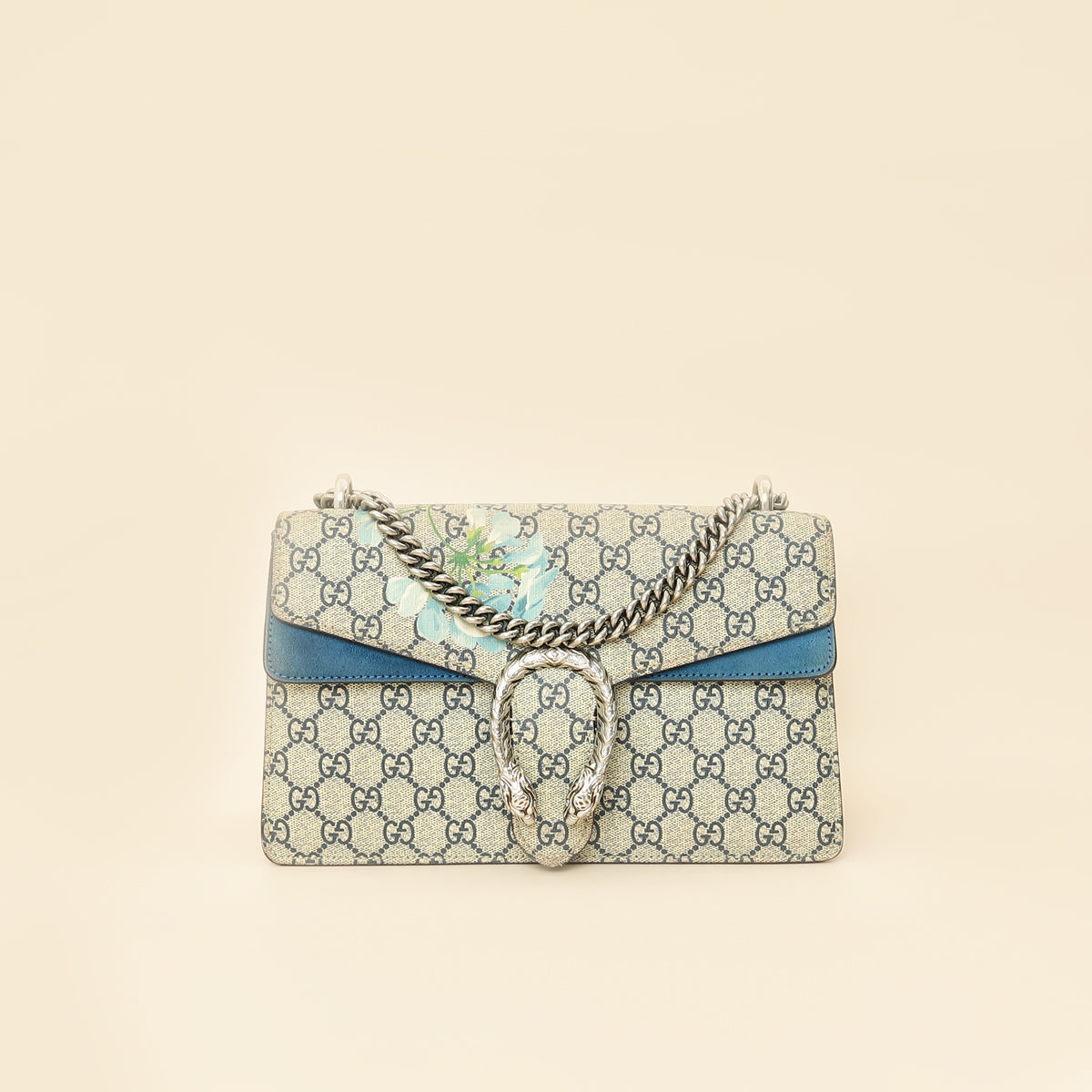 Gucci Multicolor GG Supreme Blooms Dionysus Small Shoulder Bag