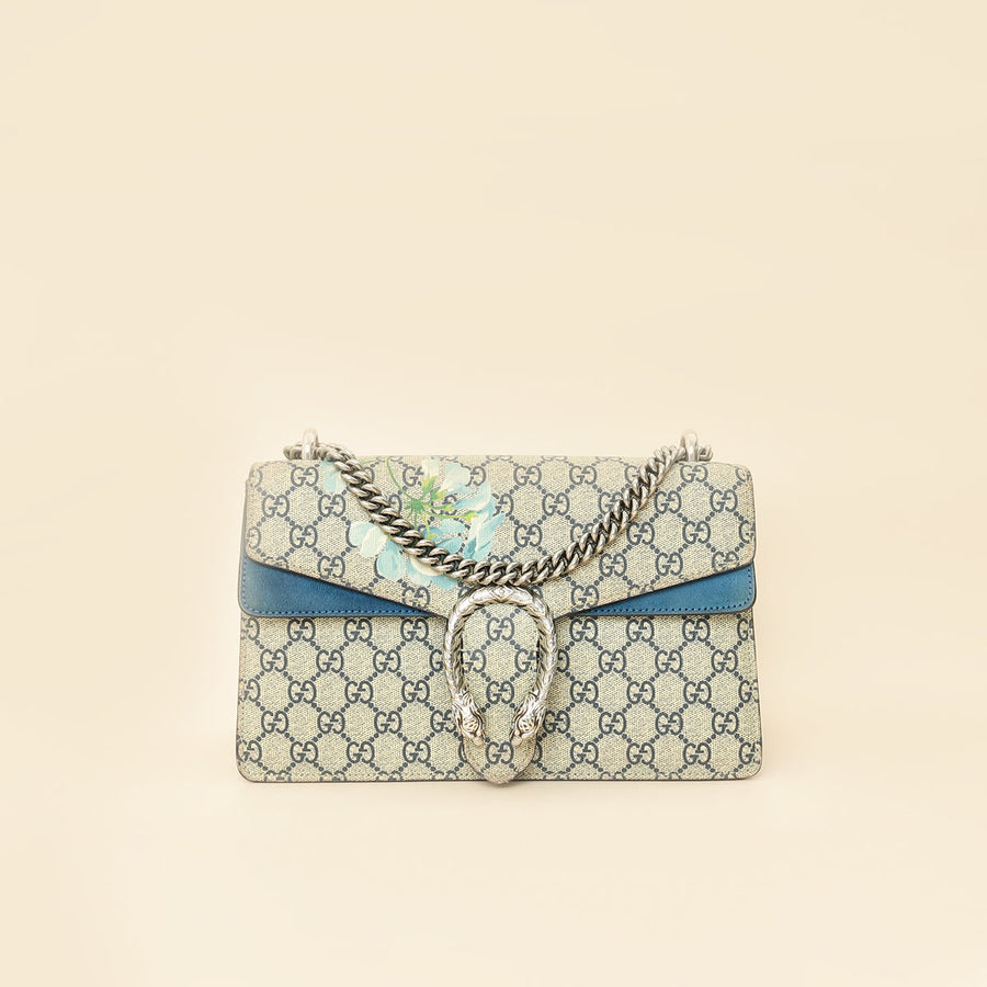 Gucci Multicolor GG Supreme Blooms Dionysus Small Shoulder Bag