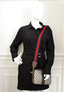 Gucci Ebony GG Supreme Ophidia Small Crossbody Bag