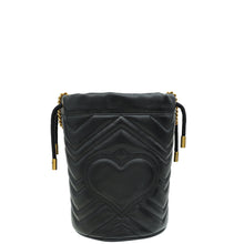 Gucci Black GG Marmont Mini Bucket Bag