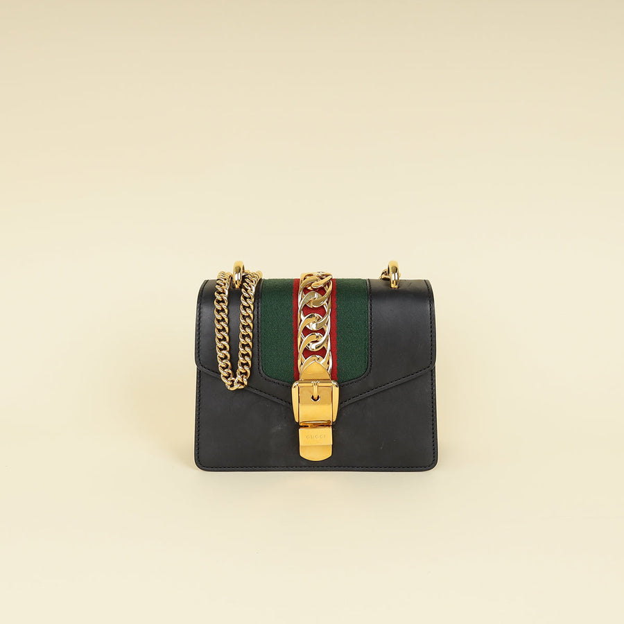 Gucci Black Sylvie Mini Bag