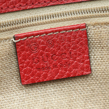 Gucci Red Interlocking G Flap Medium Shoulder Bag