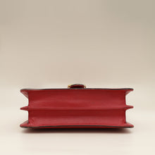 Gucci Red Interlocking G Flap Medium Shoulder Bag