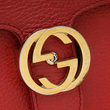 Gucci Red Interlocking G Flap Medium Shoulder Bag