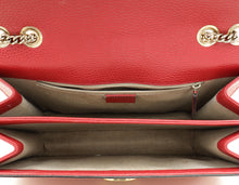 Gucci Red Interlocking G Flap Medium Shoulder Bag