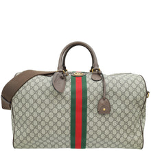 Gucci Ebony GG Supreme Ophidia Savoy Large Duffle Large Bag W/ NY Initial Tag
