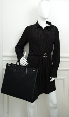 Gucci Black Jumbo GG Tote Bag
