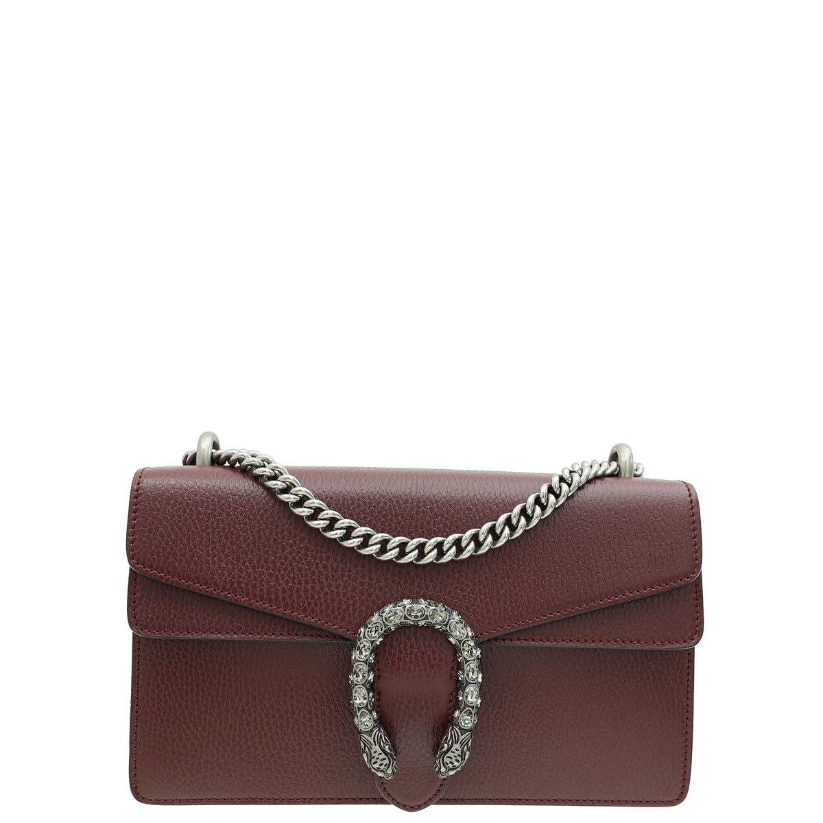 Gucci Burgundy Crystal Dionysus Small Shoulder Bag