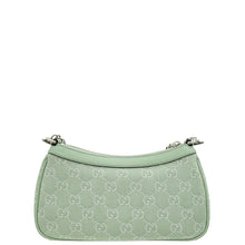 Gucci Pale Green GG Ophidia Denim Small Shoulder Bag