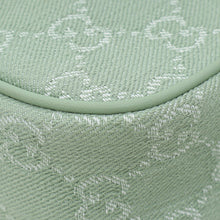 Gucci Pale Green GG Ophidia Denim Small Shoulder Bag