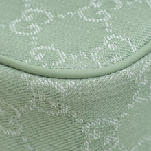 Gucci Pale Green GG Ophidia Denim Small Shoulder Bag