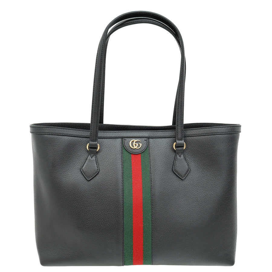 Gucci Black Ophidia Medium Tote Bag