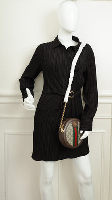 Gucci Bicolor Ophidia Round Shoulder Bag