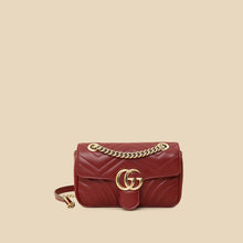 Gucci Burgundy GG Marmont Small Shoulder Bag