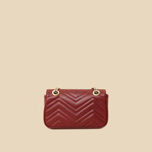 Gucci Burgundy GG Marmont Small Shoulder Bag