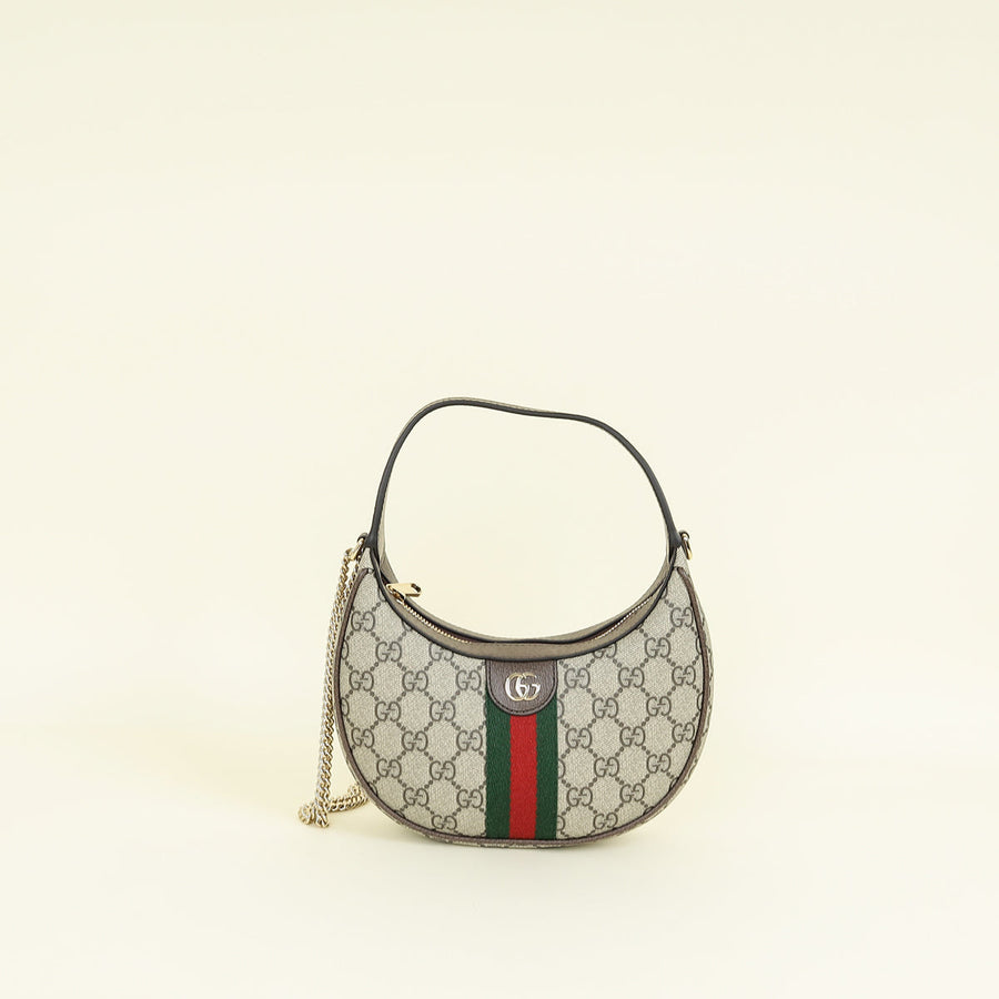 Gucci Ebony GG Supreme Ophidia Small Shoulder Bag