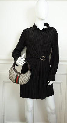 Gucci Ebony GG Supreme Ophidia Small Shoulder Bag