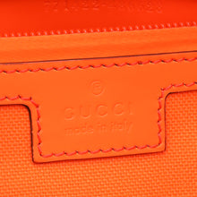 Gucci Neon Orange GG Rubber Effect Belt Bag
