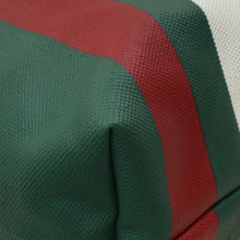 Gucci Tricolor Logo Embossed Tote Bag