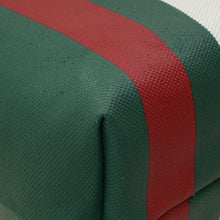 Gucci Tricolor Logo Embossed Tote Bag