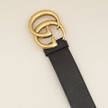 Gucci Brown GG Marmont Wide Belt 32