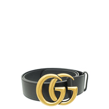 Gucci Black GG Marmont Wide Belt 36