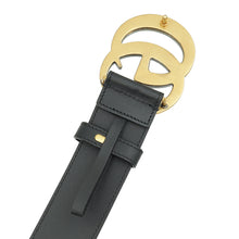 Gucci Black GG Marmont Wide Belt 36