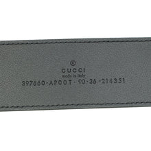 Gucci Black GG Marmont Wide Belt 36