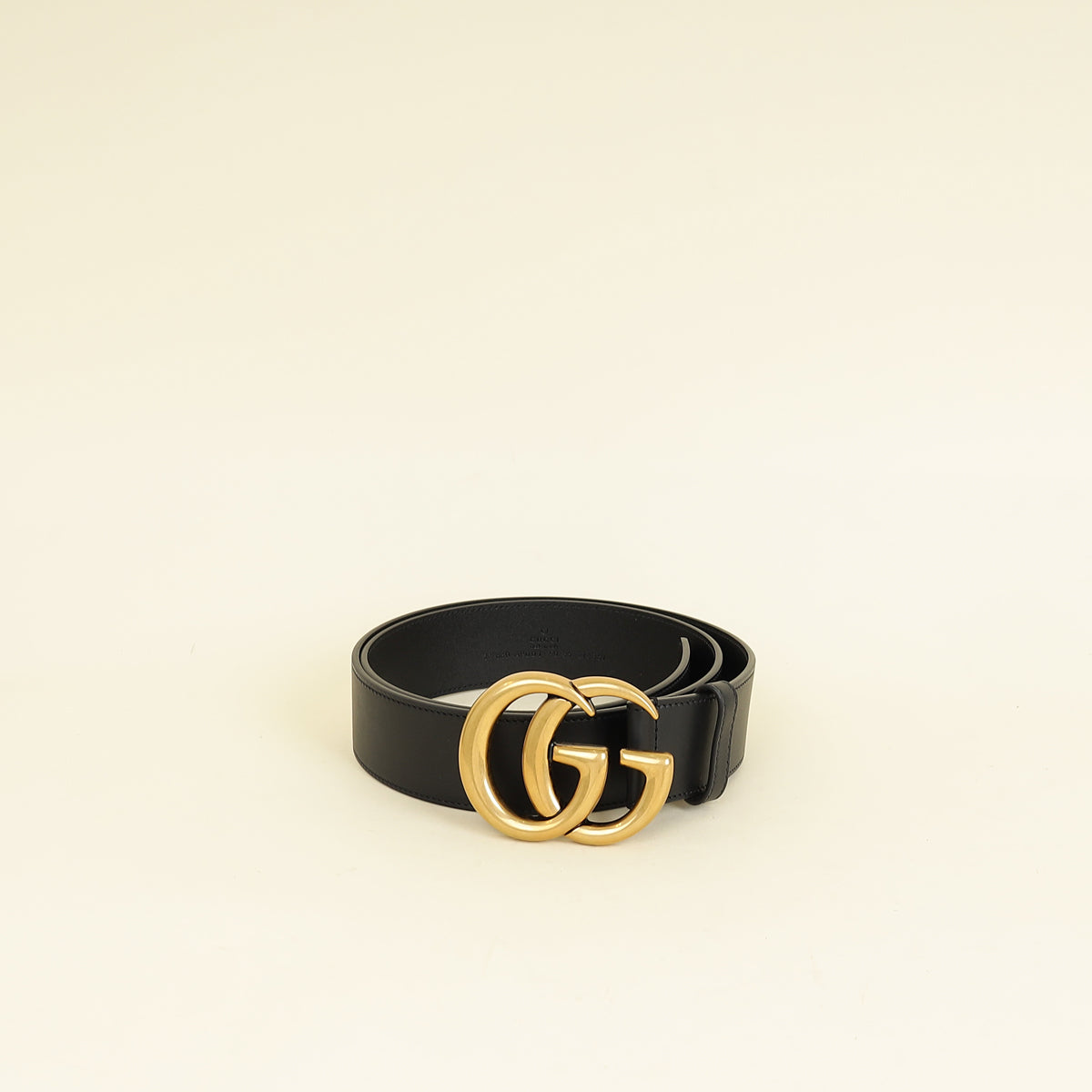 Gucci Black Double G Buckle 40mm Belt 36