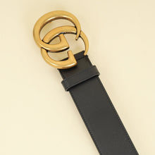 Gucci Black Double G Buckle 40mm Belt 36