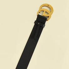 Gucci Black Double G Buckle 40mm Belt 38