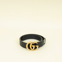 Gucci Black Double G Buckle 30mm Belt 32