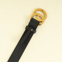 Gucci Black Double G Buckle 30mm Belt 32