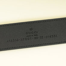 Gucci Black Double G Buckle 30mm Belt 32