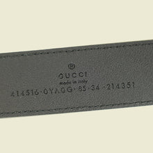 Gucci Black Double G Buckle 30mm Belt 34