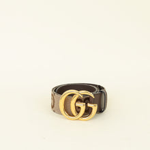 Gucci Brown Double G Wide Belt 30