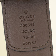 Gucci Brown Double G Wide Belt 30