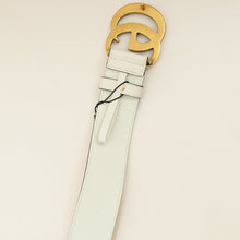Gucci White Marmont Wide 4mm Belt 30
