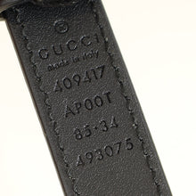 Gucci Black GG Marmont Thin Belt 34