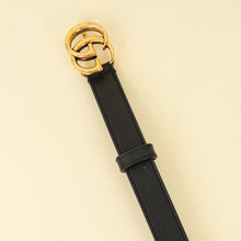 Gucci Black GG Marmont Thin Belt 30