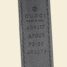 Gucci Black GG Marmont Thin Belt 30