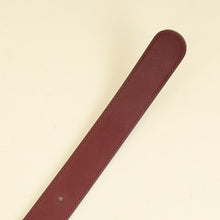 Gucci Burgundy Zumi Buckle Belt 34