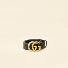 Gucci Black Double G Buckle 30mm Belt 32