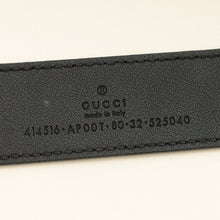 Gucci Black Double G Buckle 30mm Belt 32