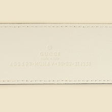 Gucci Bicolor Double G Buckle Supreme Belt 32