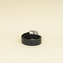 Gucci Black Double G Crystal Belt 32