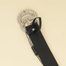 Gucci Black Double G Crystal Belt 32