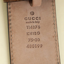 Gucci Brown GG Buckle Belt 30