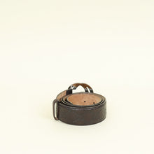 Gucci Dark Brown GG Interlocking Belt 34