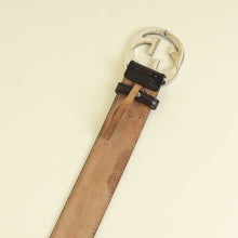 Gucci Dark Brown GG Interlocking Belt 34